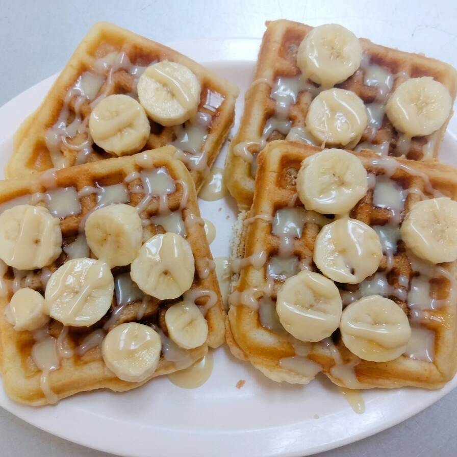 4 Waffles Dulces Tradicionales