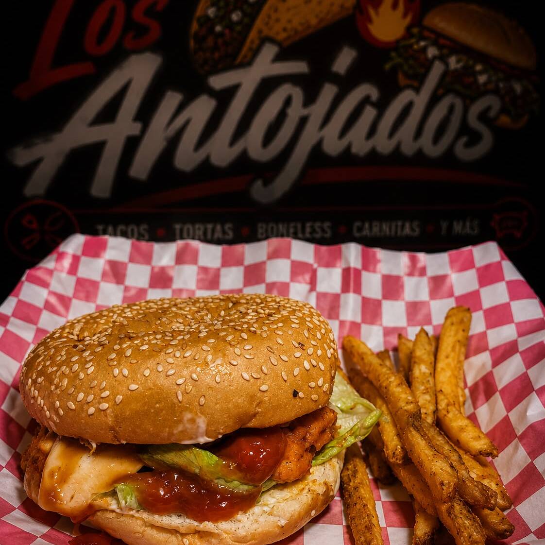 Hamburguesa de Boneles con Papas