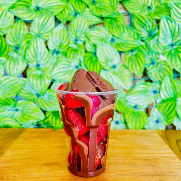 Fresas con Chocolate Turín. Vaso Chico
