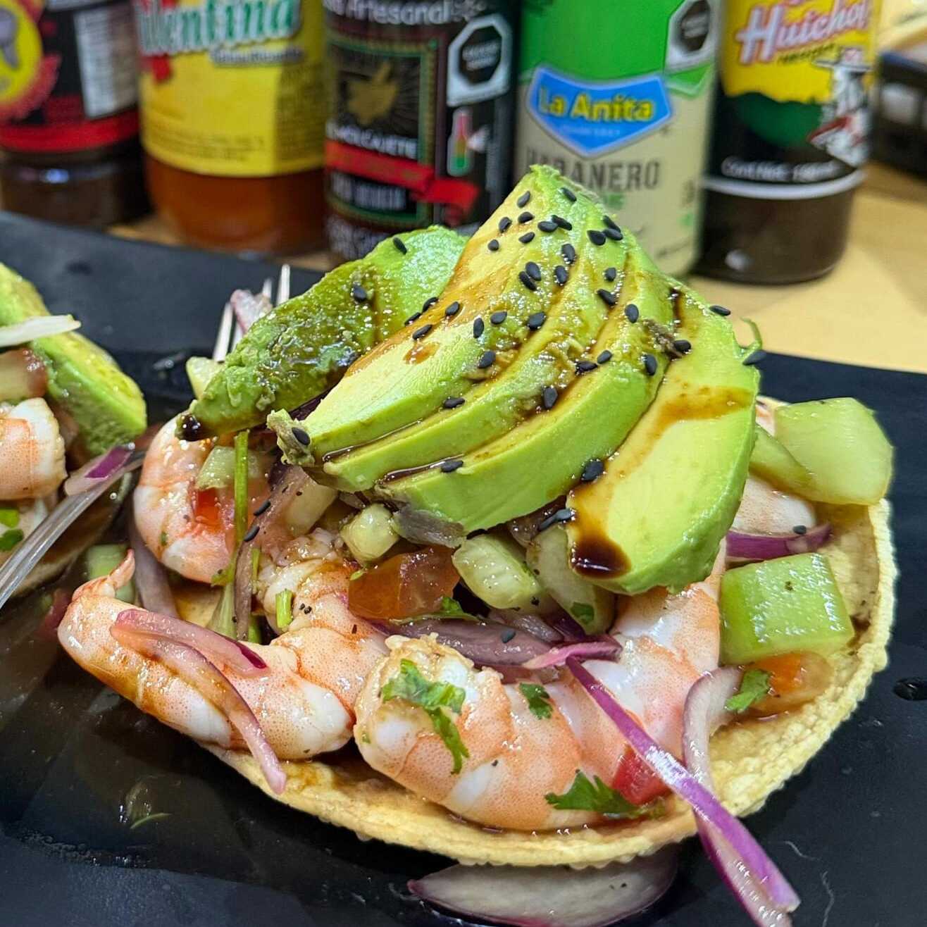 Tostada de Camarón