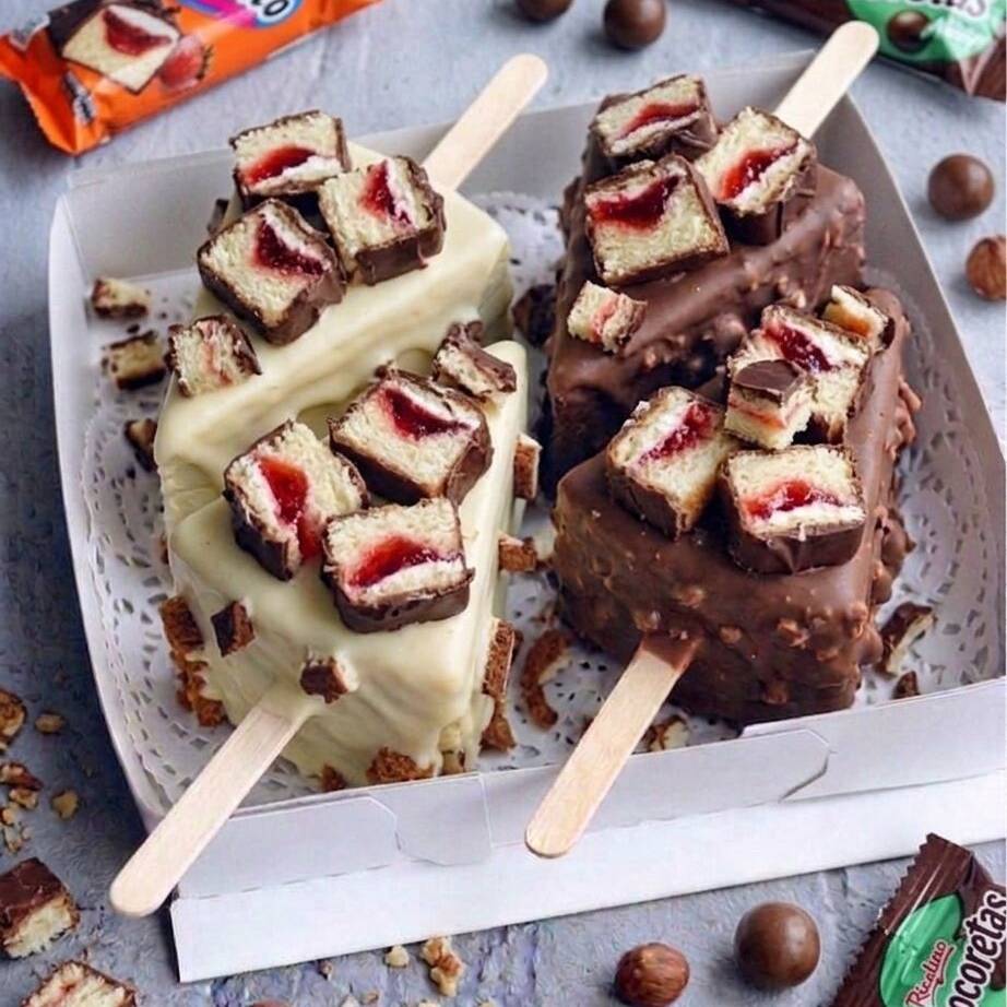 Paleta de Cheesecake con Gansito
