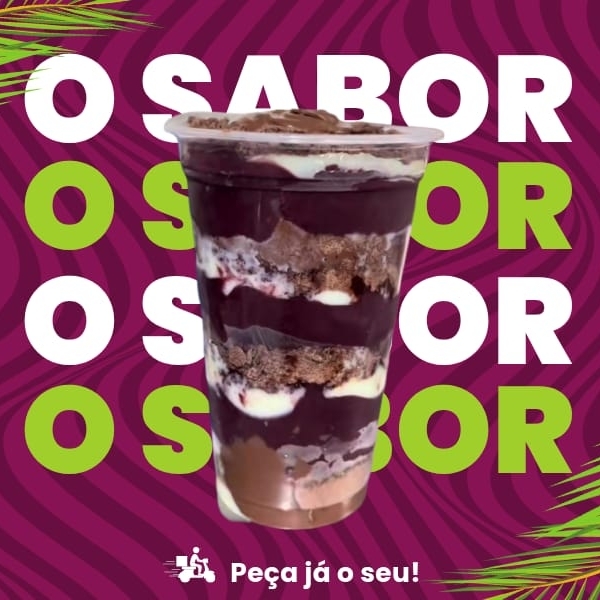 Aqui O Sabor é garantido ! Venha saborear o Crocante Maltine que contem : Açaí Tradicional, Ovomaltine , creme de avelã e Leite em pó .