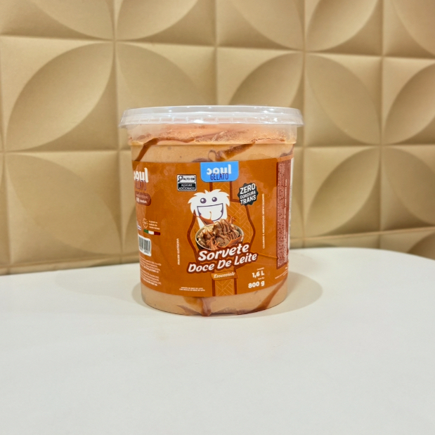 Sorv. Soul Pt Doce de Leite 1,6l / 800g