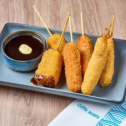Combo Kushiague – 6 Brochetas Empanizadas de Queso