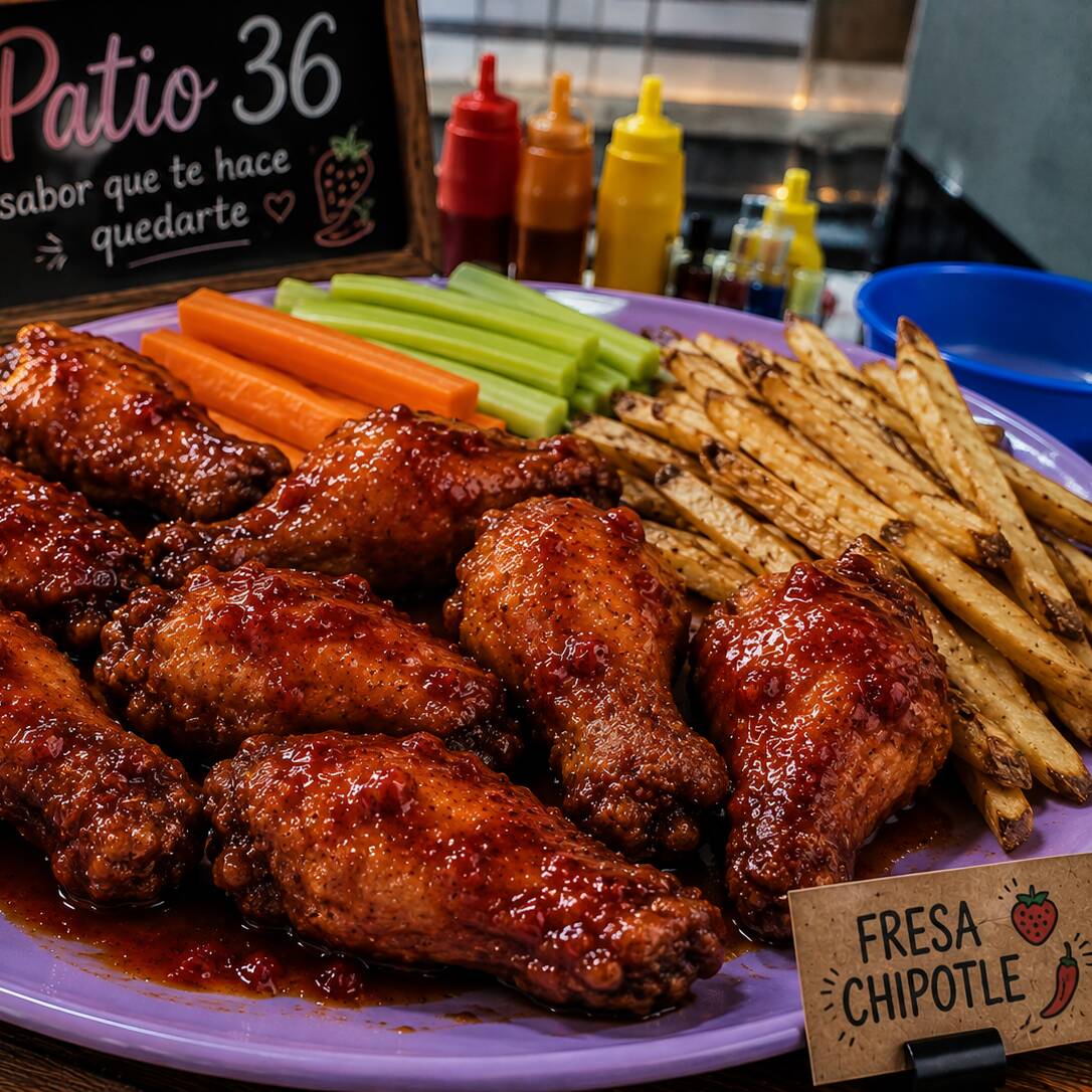 Patio Alitas Fresa Chipotle