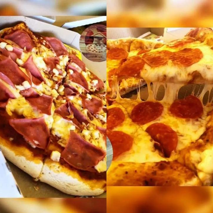 2 Pizzas Medianas Hawaiana y Peperoni