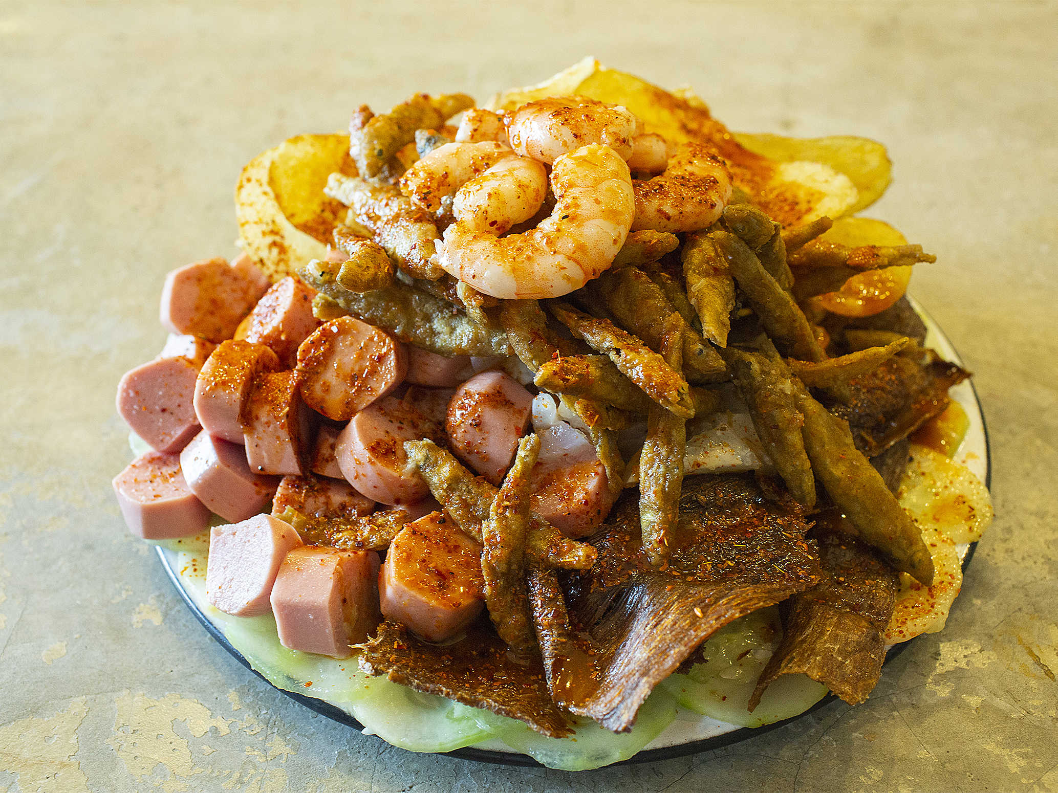Tostilocos con Cecina