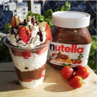 Fresas con Crema Explosión NUTELLA