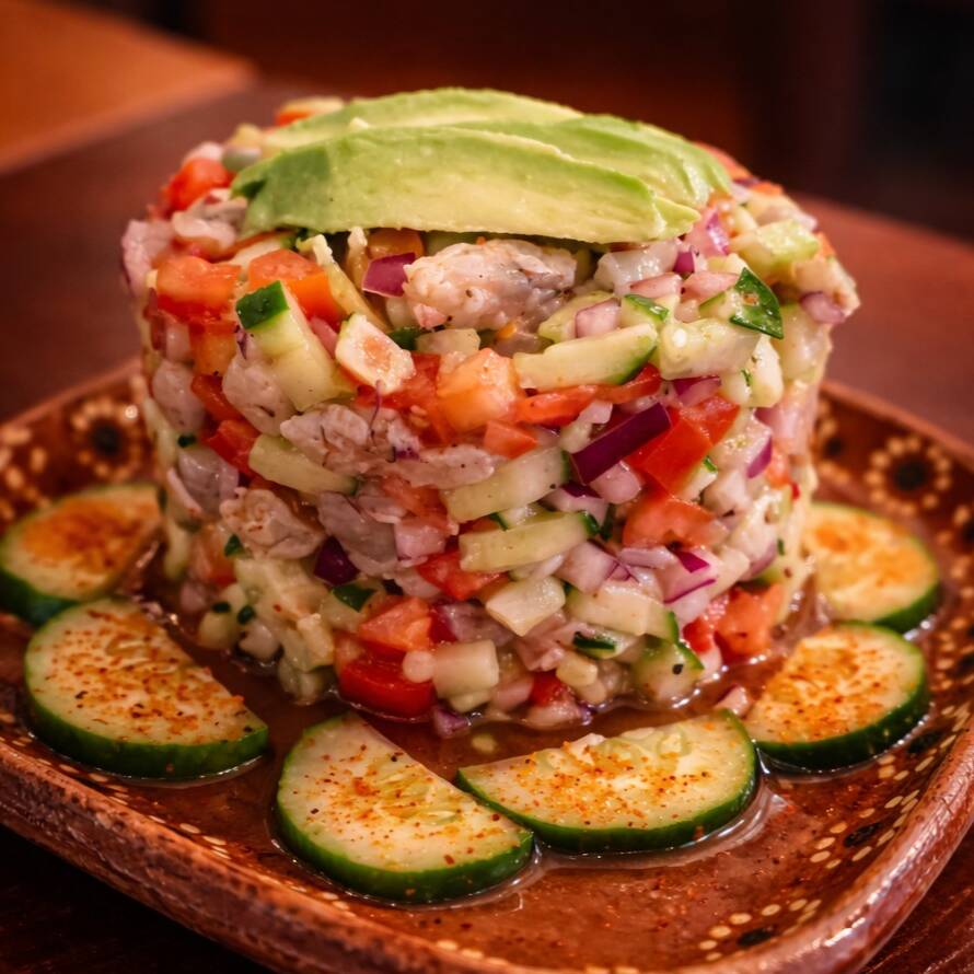 CEVICHE CAMARÓN CRUDO