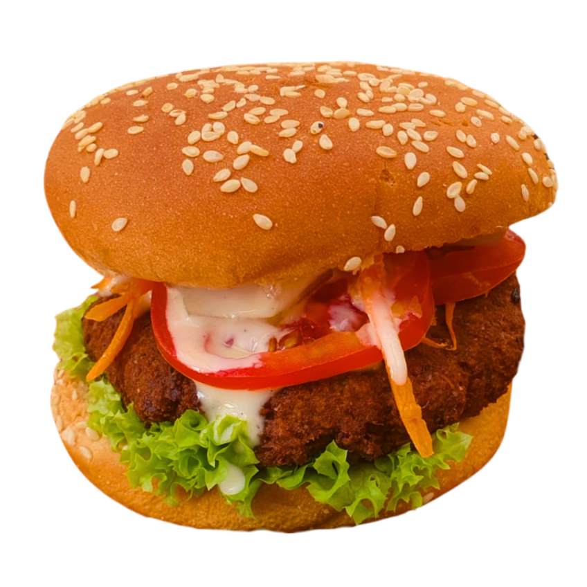 Falafel Burger + Papas / French Fries