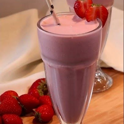 Malteada de Fresa