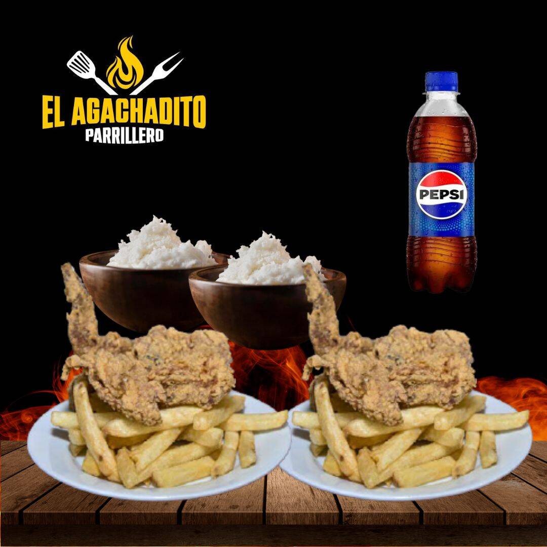 2 Alas Broasters + 2 Gaseosas