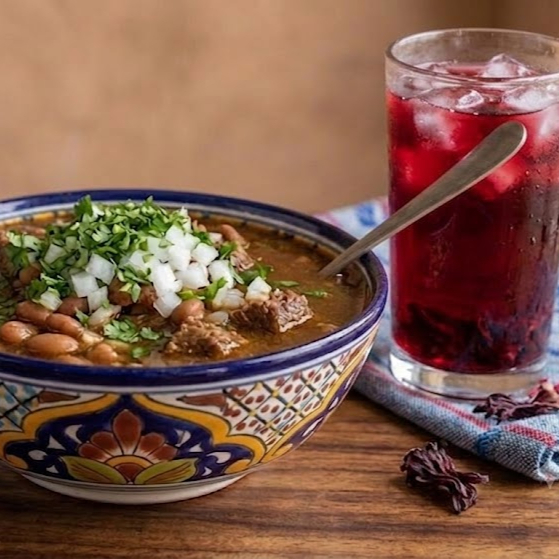 Carne en su jugo 500ml + jamaica 500ml