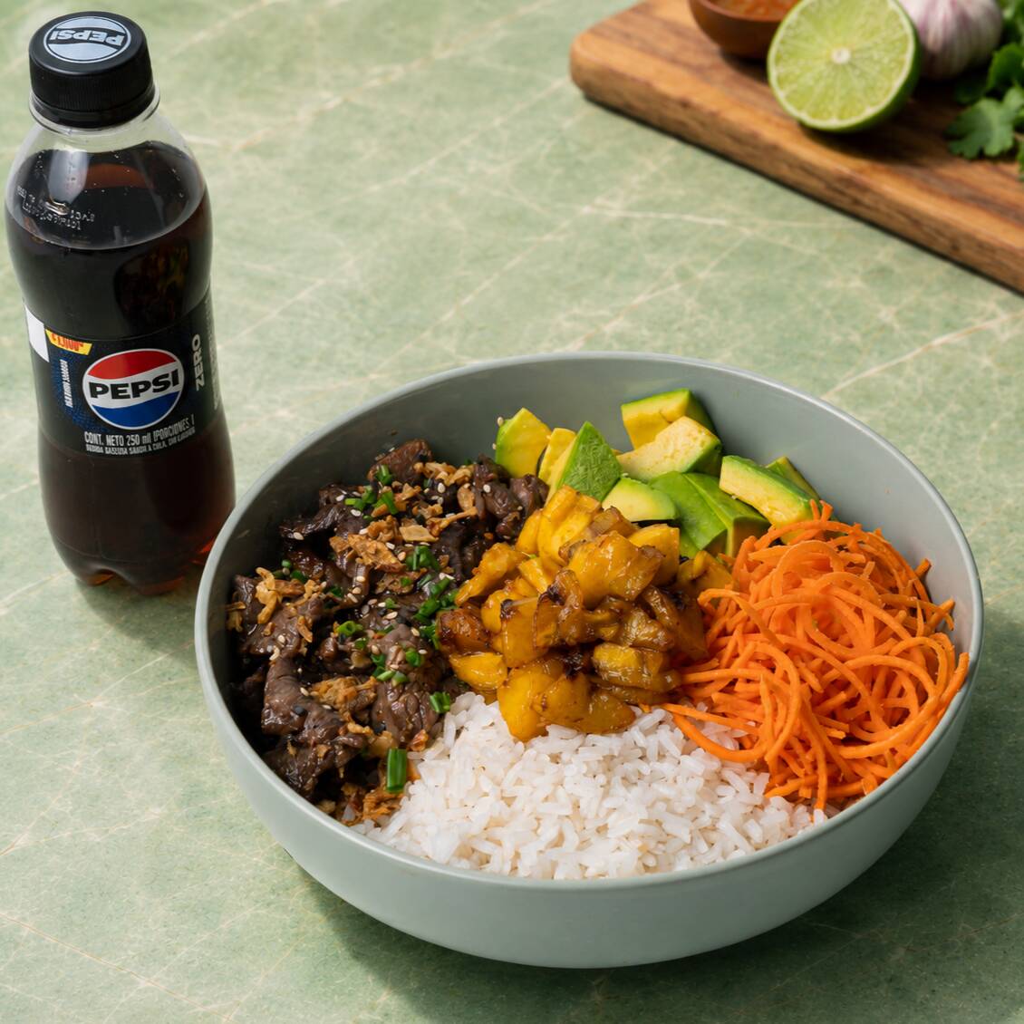 Combo Menú Res Teriyaki Bowl