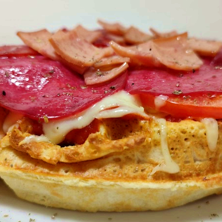 Waffle Tipo Pizza