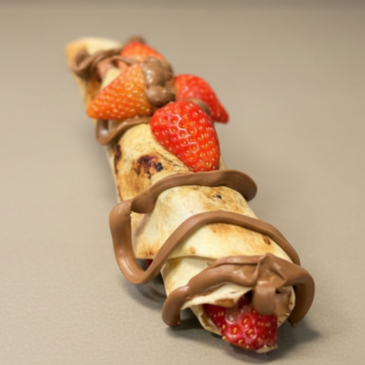 Pão Sírio, Nutella e Morango