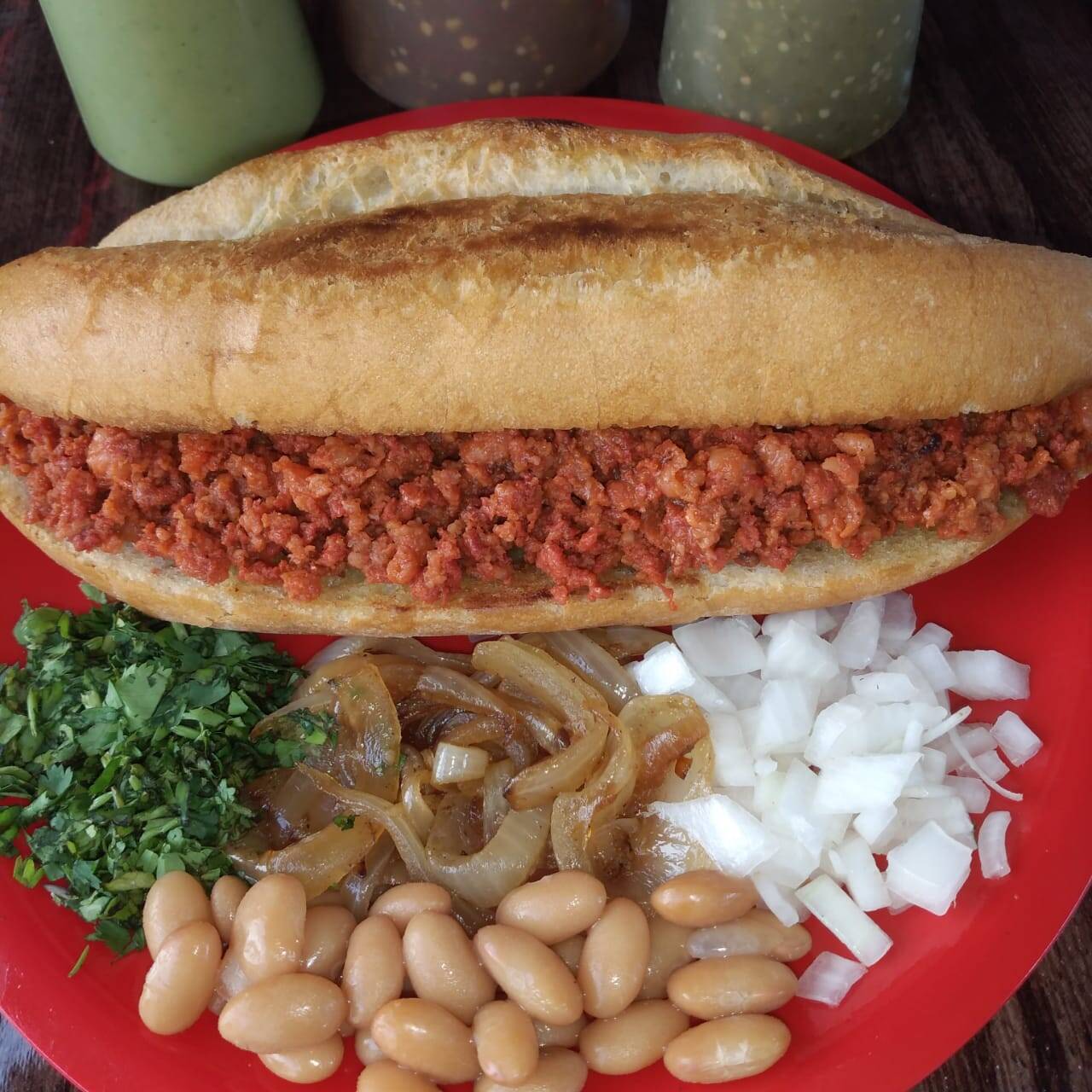 Lonche de Chicharron Seco