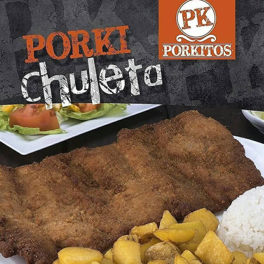 Chuleta de Cerdo con Gaseosa Litro Postobón