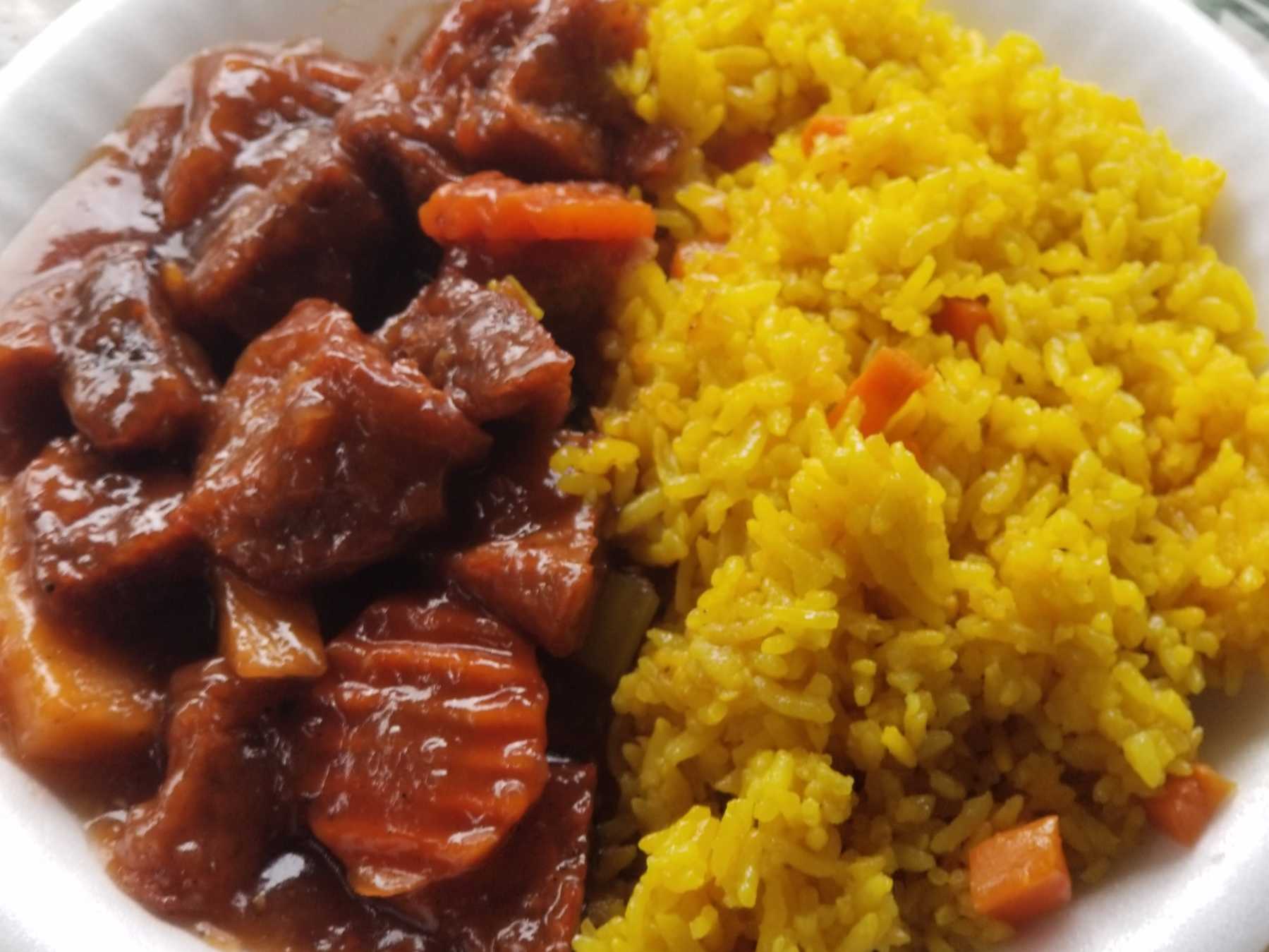Agridulce con Arroz Frito