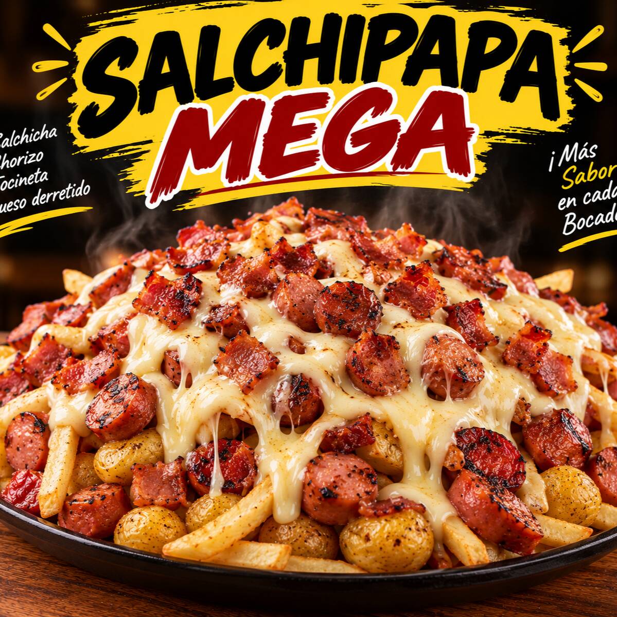 Salchipapa Mega