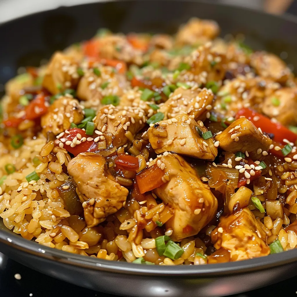 Arroz Oriental con Pollo