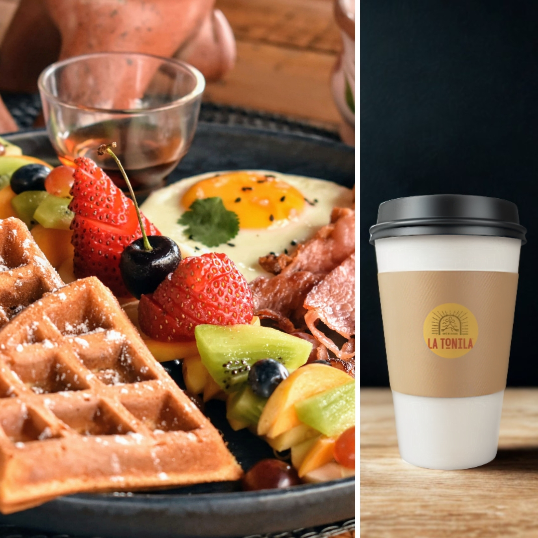 Combo Desayuno Americano + Café o Agua del Dia