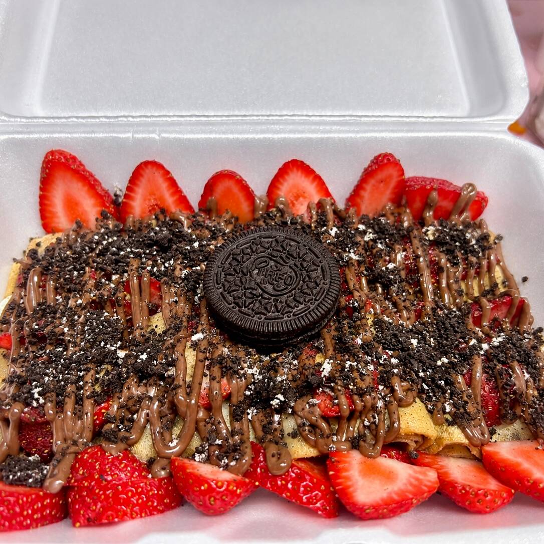 Crepa-Rollitos: Nutella, Fresas, Oreo
