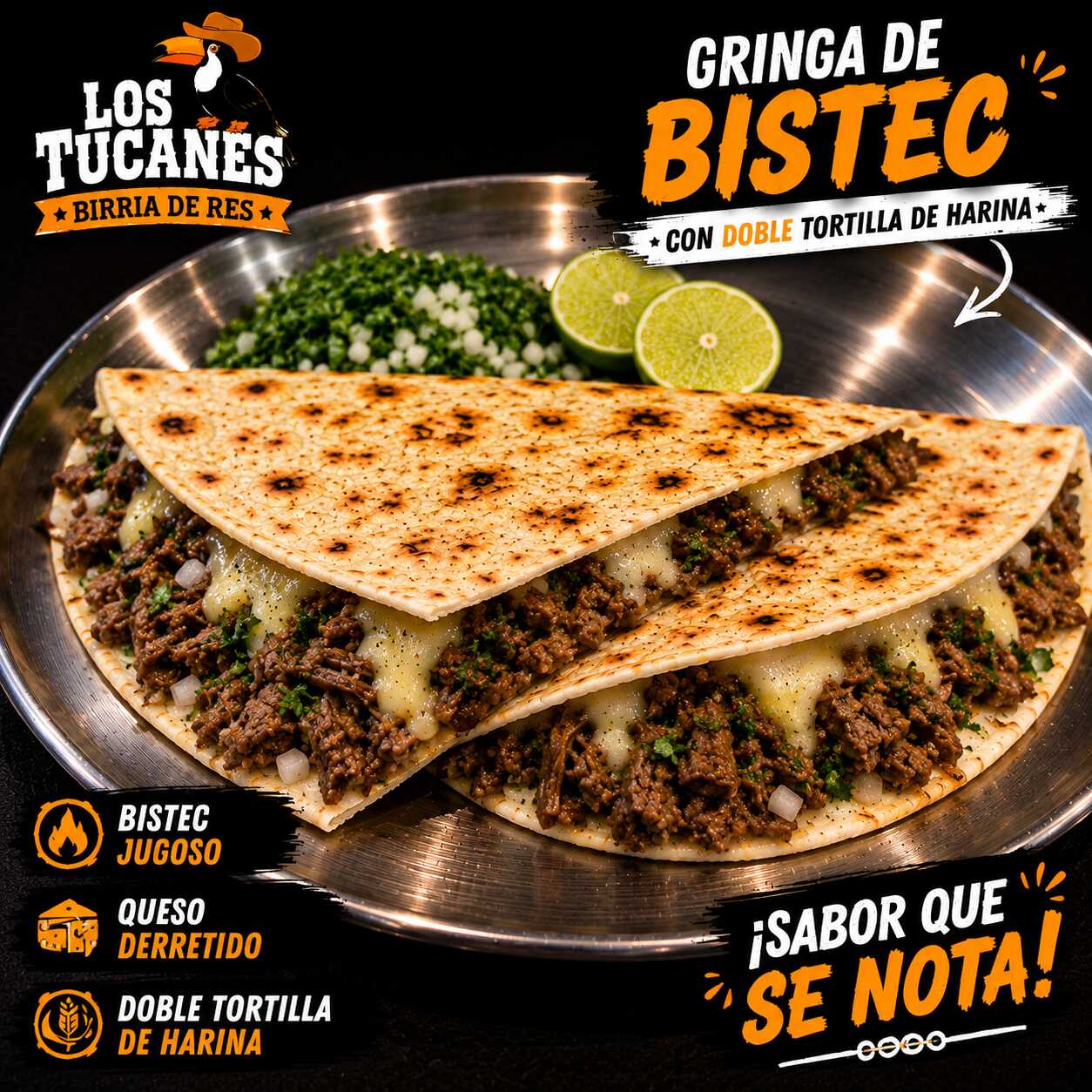 1 Gringa de Bistec