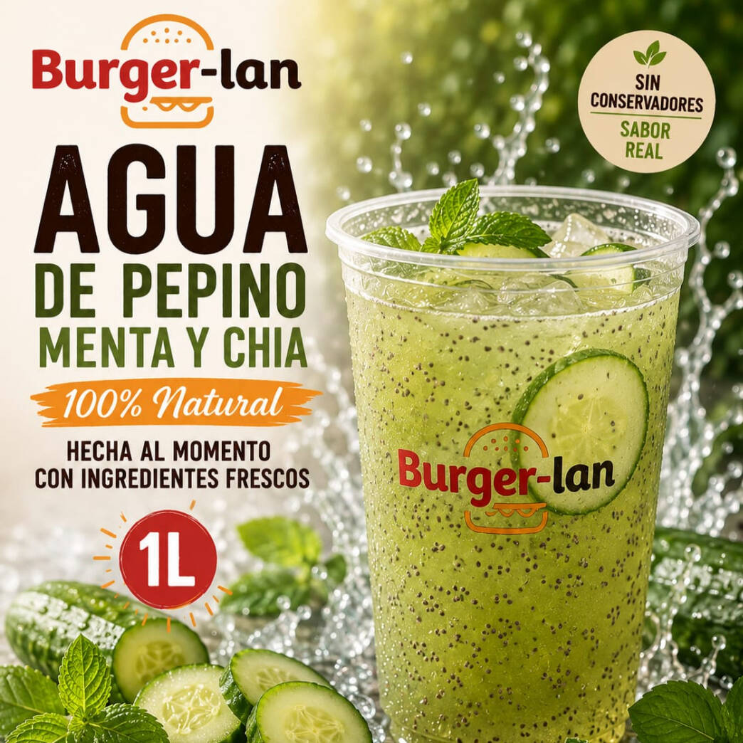 Agua de Pepino Meta y Chia