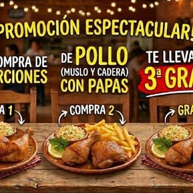 Combo 3x2 Pollo Frito