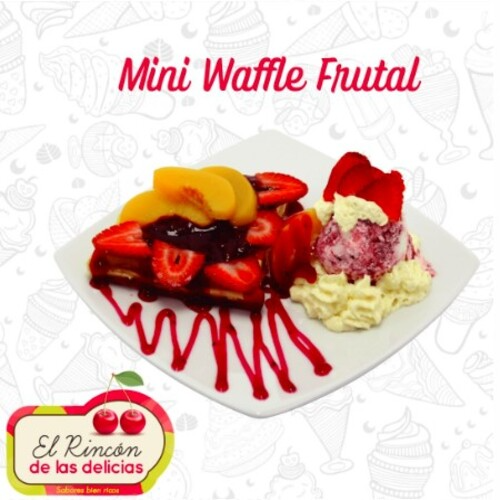 Mini Waffle Frutal