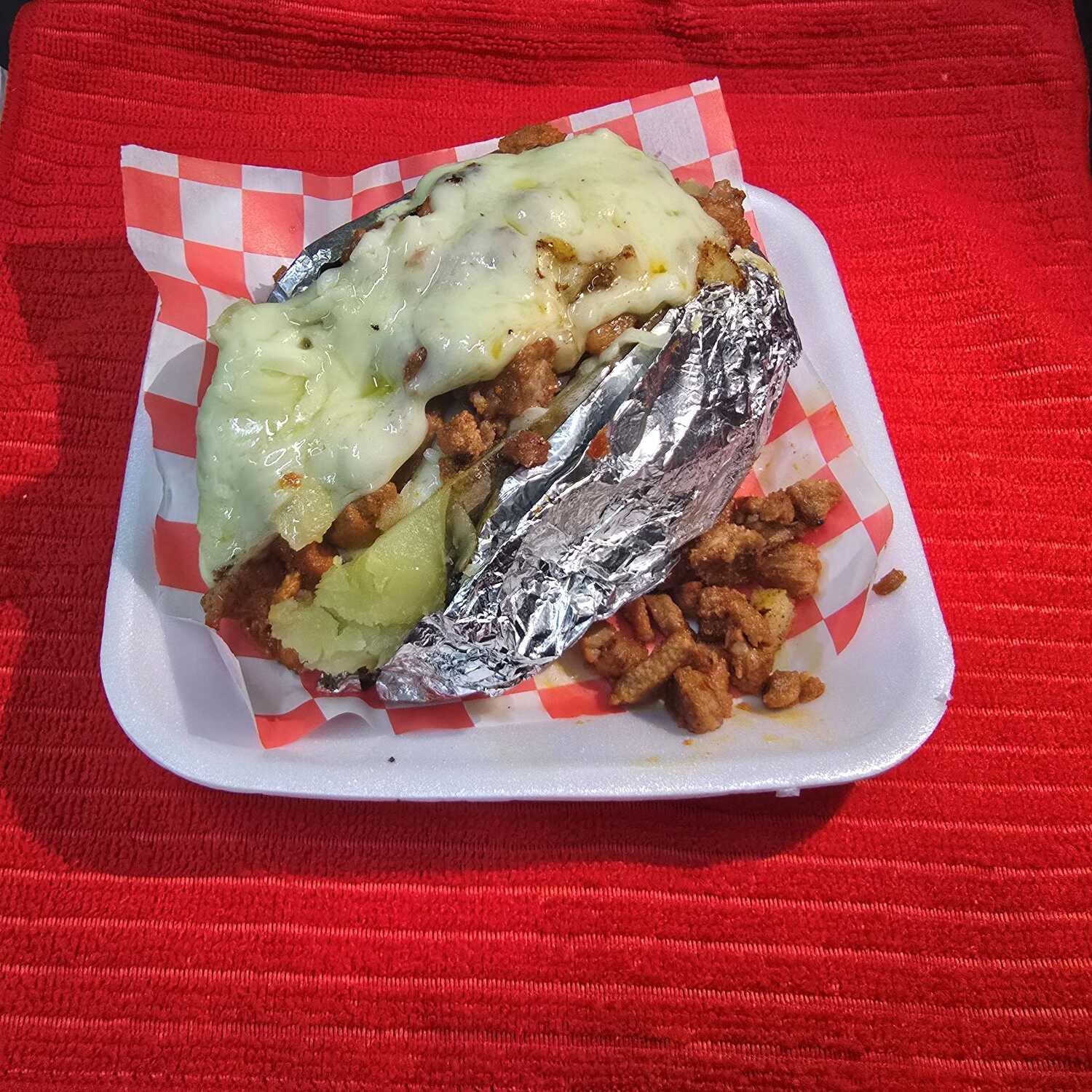 Papa asada de adobada