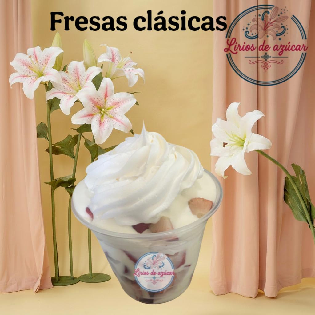 Fresas con Crema Clasicas Chicas