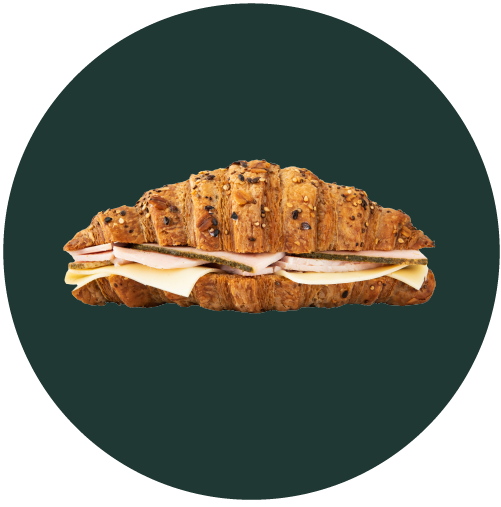 Croissant Cereales Jamón Pavo y Queso