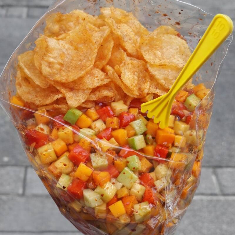 Papas con Fruta
