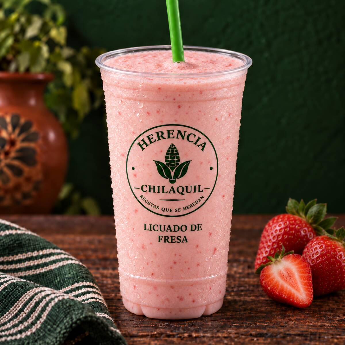 Licuado de fresa