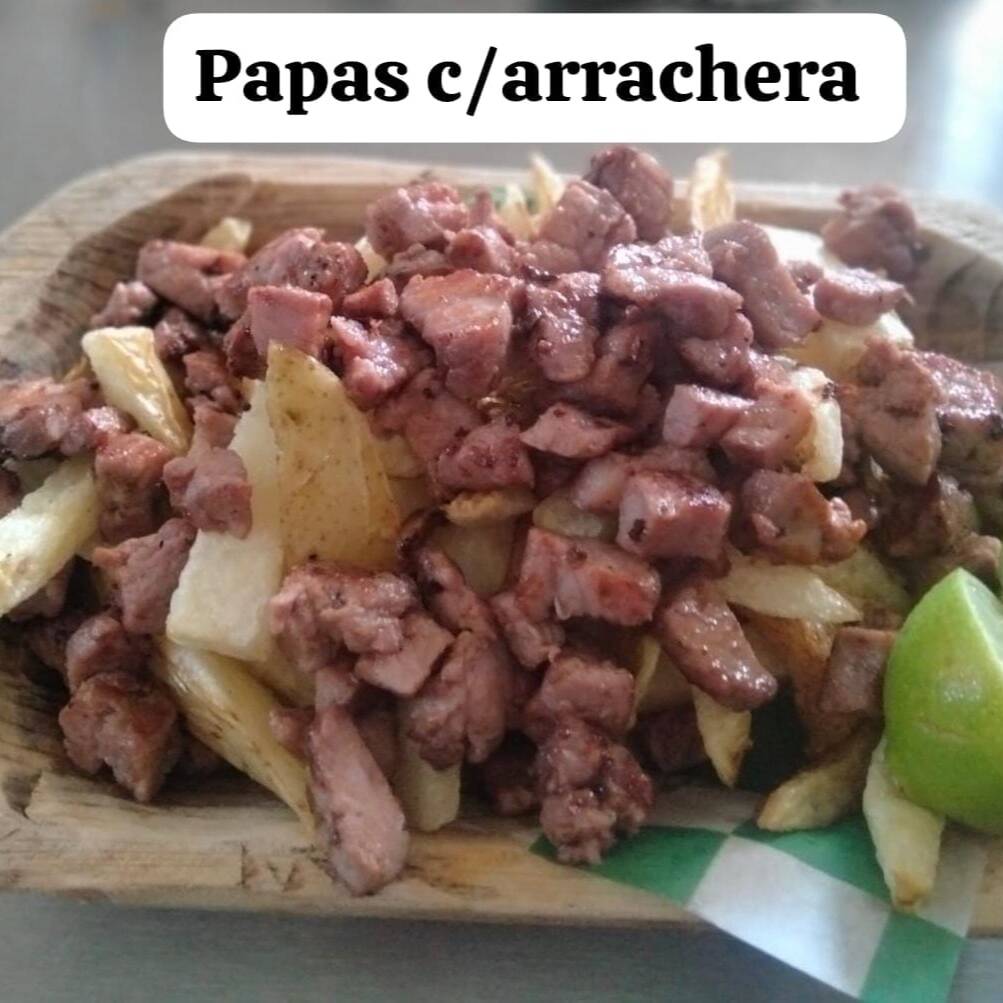 Papas con Arrachera