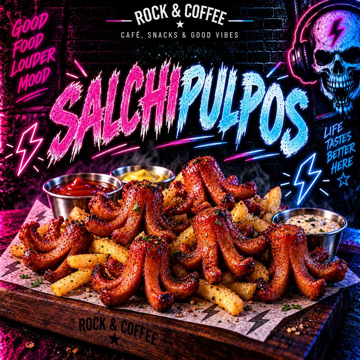 🎸🐙Pulpos Crujientes Chicos🐙🎸