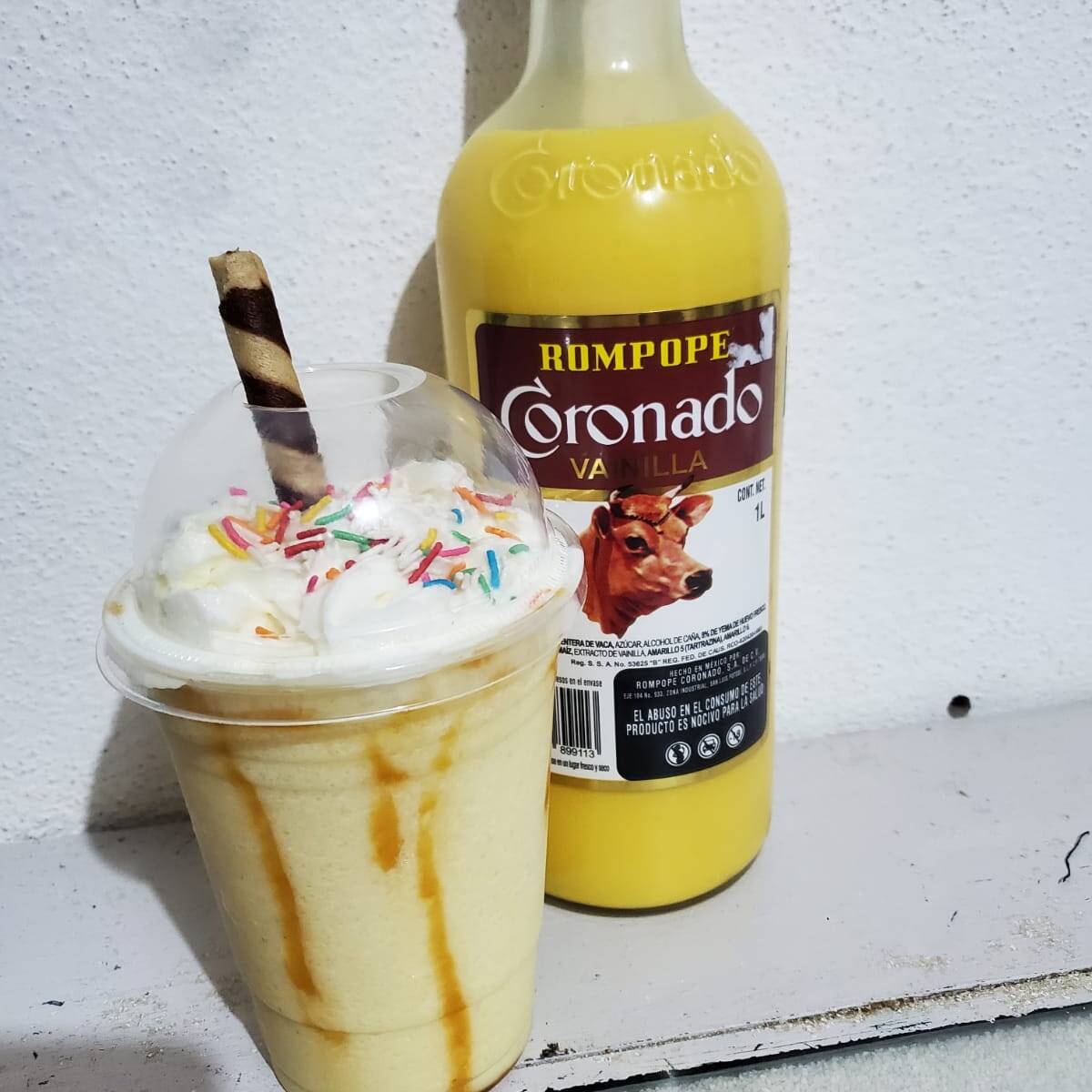 Frappé de Rompope de 16 Oz