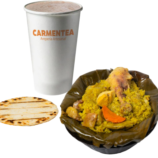Combo Tamal Grande, Bebida y Arepa Paisa