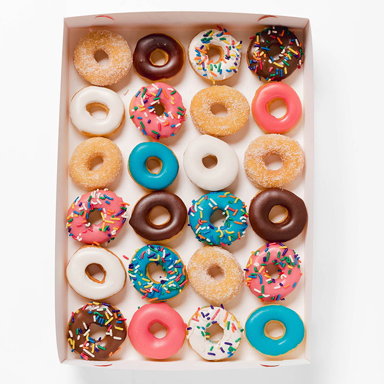 Caja de 48 Mini Donas Combinadas