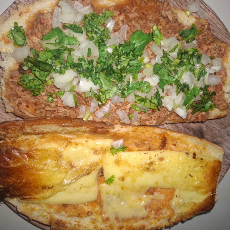 Lonche barbacoa c/queso