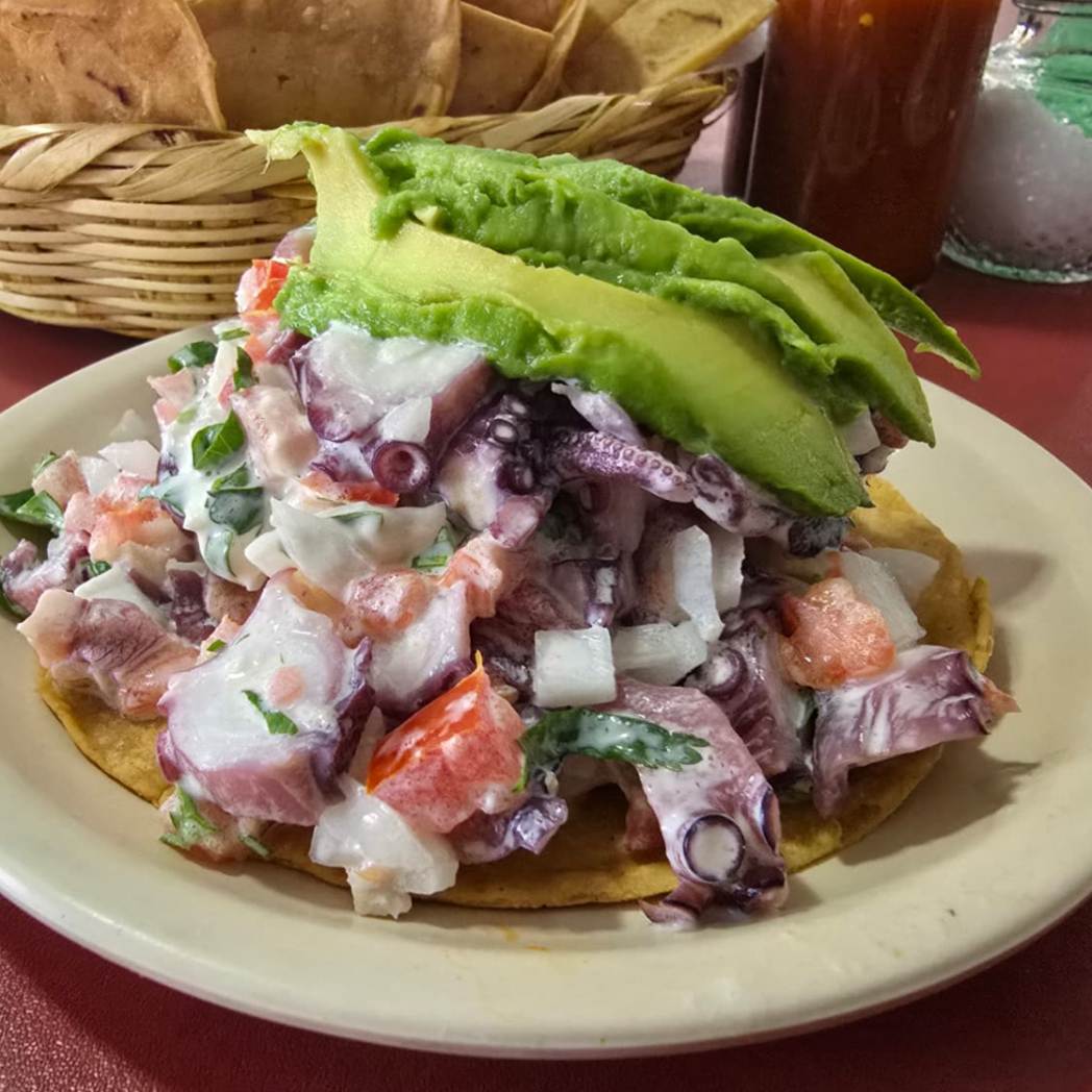 Tostada de Ceviche de Pulpo