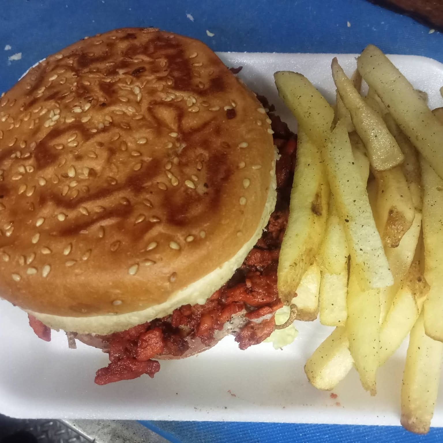 Trompo Burguer con papas