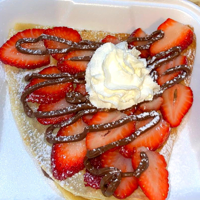 Crepa de Nutella, Philadelphia y Fresa