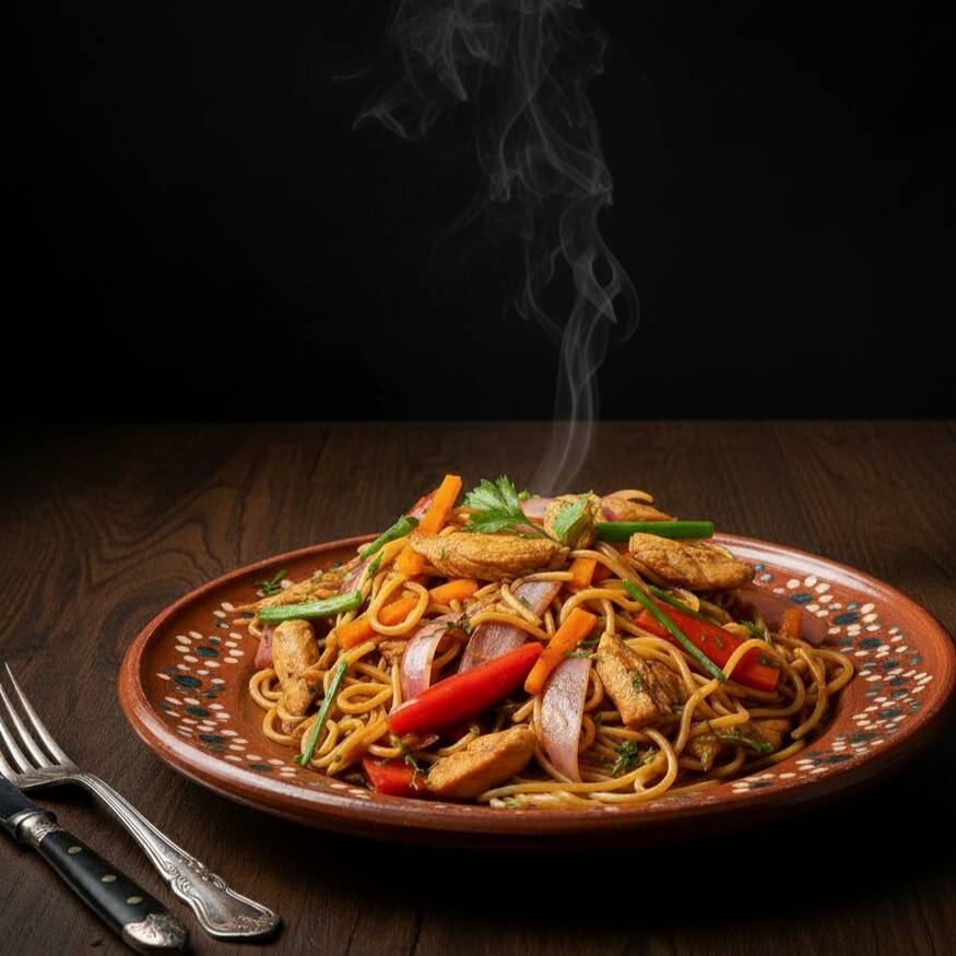 Tallarín Saltado con Pollo