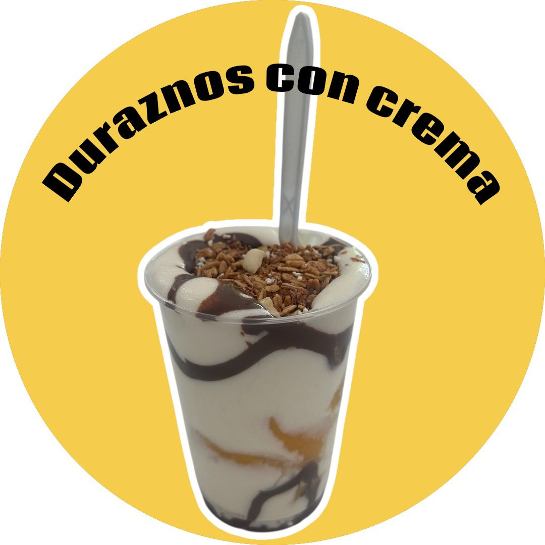 Durazno en crema