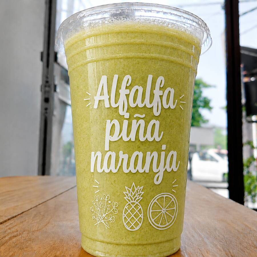 ALFALFA PIÑA NARANJA C/JUGO DE NARANJA,