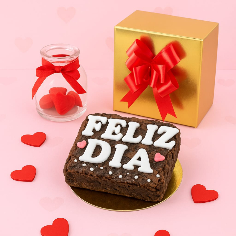 Caja de Brownie X1 Feliz Dia