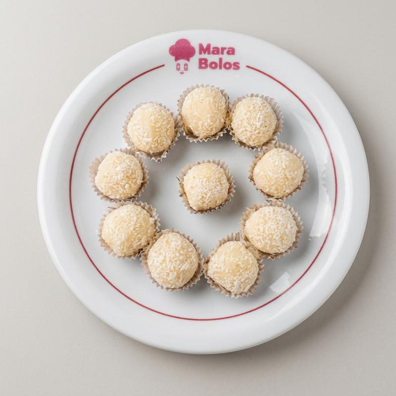 Deliciosos beijinhos de coco, são dez unidades para você saborear.